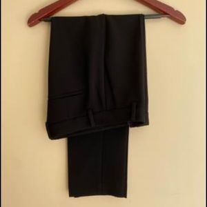 Black tapered cropped dress pants from Aritzia